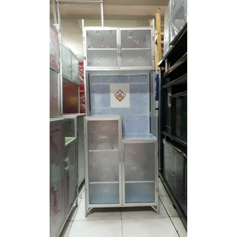 RAK PIRING 2 PINTU MC. 65 ALUMINIUM ANTI KARAT KUAT